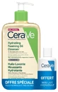 Aceite limpiador hidratante espumoso CeraVe, 236 ml + mini loción hidratante de regalo, 20 ml