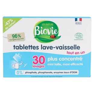 Biovie Tablettes Lave-Vaisselle 30 Lavages