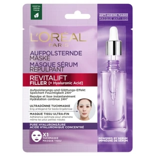 Mascarilla de tela con sérum rellenador Revitalift de L'Oréal Paris, 28 g