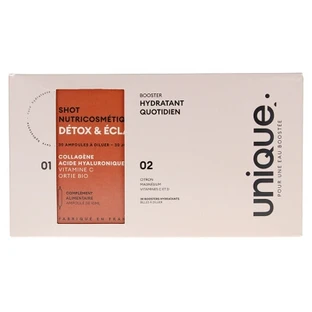Unique Shots Detox & Radiance 30 Boosters + Hydrating Boosters 30 ampoules