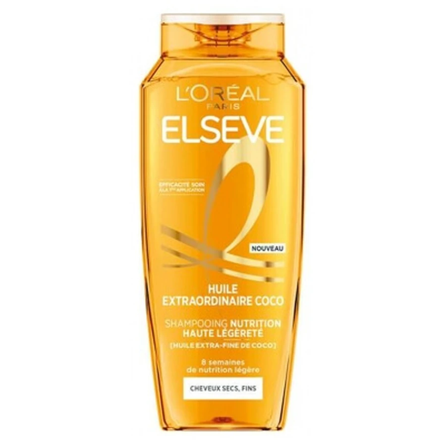 L'Oréal Paris Elseve Extraordinary Coconut Oil Shampoo: Nourishing & Lightweight, 250 ml
