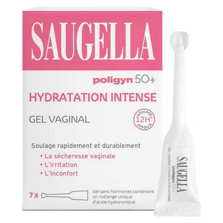 Saugella Poligyn 50+ Intense Moisturizing Vaginal Gel, 7 Single-Dose Packets