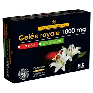 S.I.D Nutrition Oligoroyal Koninginnengelei 1000 mg + Taurine + Zink + Koper 20 ampullen