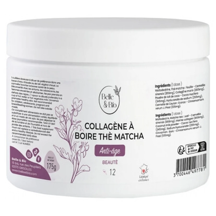 Belle & Bio Drinkable Collagen Matcha Tea 175 g