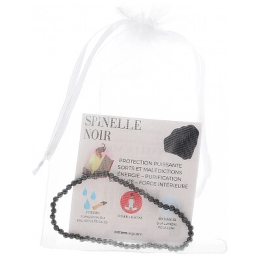 Natura Square Black Spinel Faceted Bracelet
