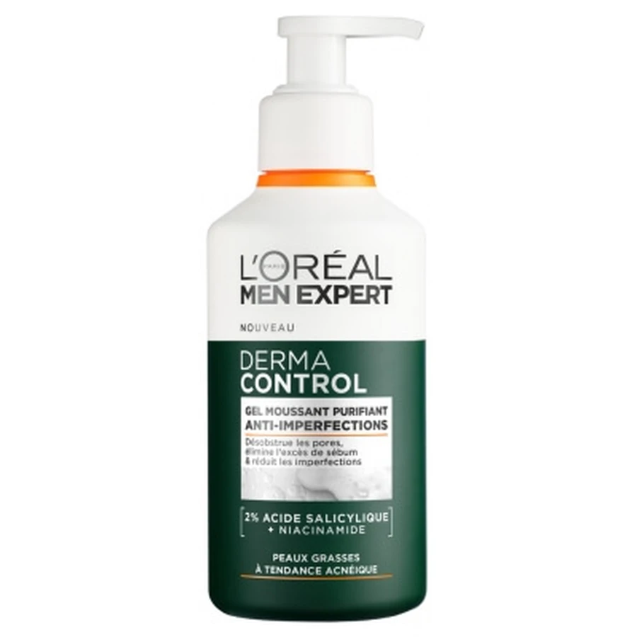 L'Oréal Paris Men Expert Derma Control Gel Moussant Purifiant Anti-Imperfections 260 ml