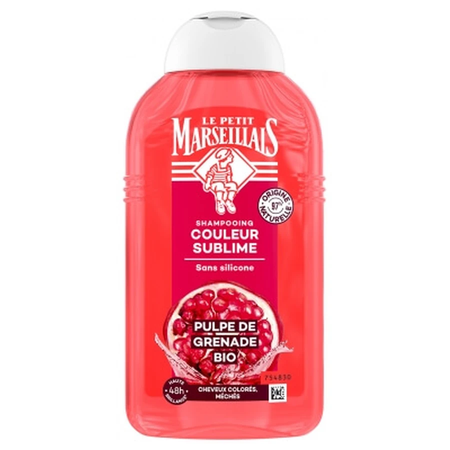 Le Petit Marseillais Shampoing Couleur Sublime à la Pulpe de Grenade Bio 250 ml