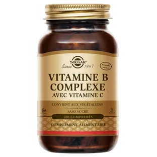 Solgar Vitamin-B-Komplex mit Vitamin C, 100 Tabletten