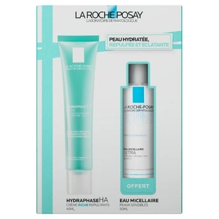 La Roche-Posay Hydraphase HA Rijke hyaluronzuurcrème 40 ml + Gratis Tolériane micellair water voor de gevoelige huid 50 ml