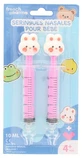 French Pharma Nasal Syringes for Babies 4 Months and Older, Rabbit Design, 2 x 10 ml
