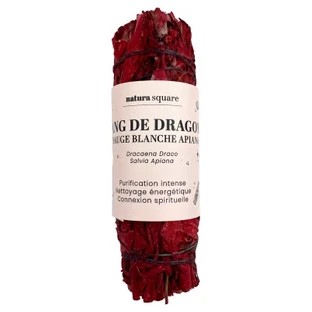 Natura Square Smudge Stick met drakenbloed en witte salie van Apiana