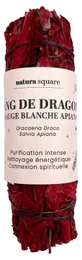 Natura Square Smudge Stick met drakenbloed en witte salie van Apiana