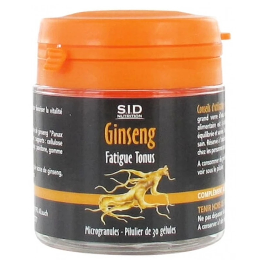S.I.D Nutrition Fatigue & Energy Ginseng 30 Capsules