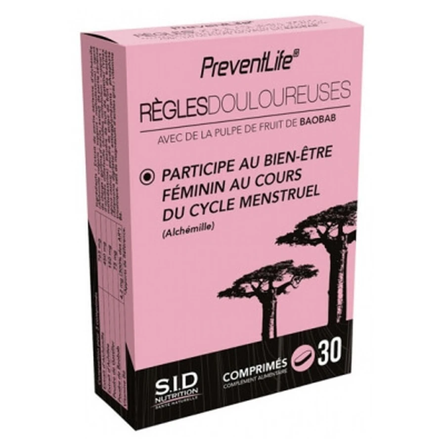 S.I.D Nutrition PreventLife – Gegen schmerzhafte Regelblutungen, 30 Tabletten