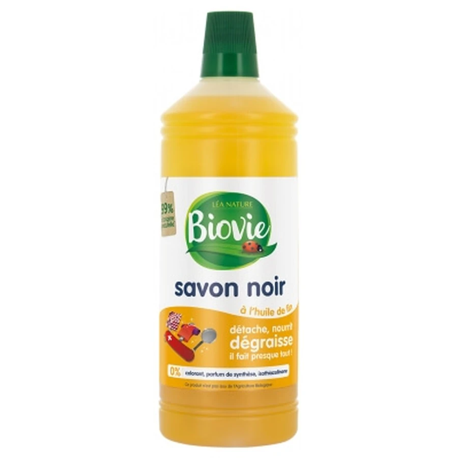 Biovie Savon Noir à l'Huile de Lin 1 L