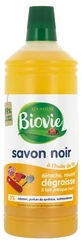 Biovie Schwarze Seife mit Leinsamenöl, 1 l