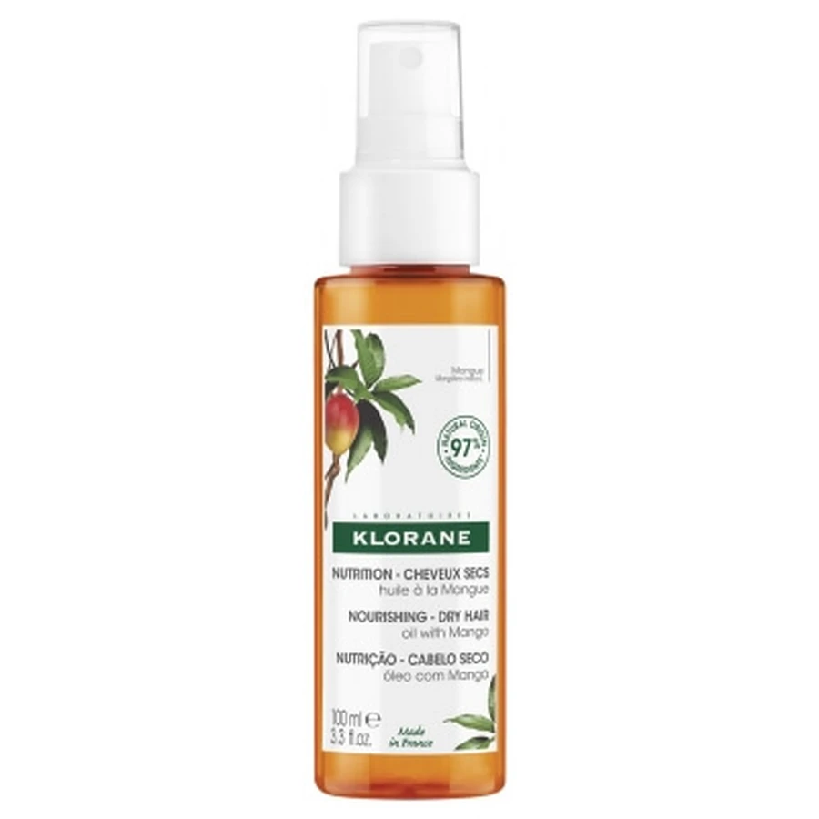 Klorane Nutrition - Mango-olie voor droog haar 100 ml