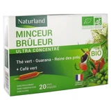 Naturland Bio-Schlankheitsmittel und Fettverbrenner, 20 Trinkampullen (je 10 ml)