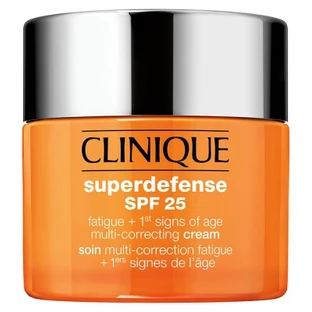 Clinique Superdefense SPF 25 Multi-Correction Treatment tegen vermoeidheid en vroege tekenen van veroudering, voor de zeer droge tot gemengde huid, 50 ml