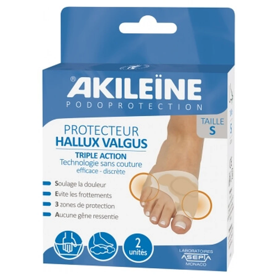 Akileïne Fußschutz: Hallux-Valgus-Schutz mit Dreifachwirkung