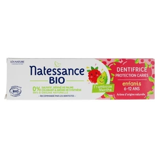 Natessance Bio-Zahnpasta für Kinder von 6 bis 12 Jahren, zum Schutz vor Karies, 75 ml