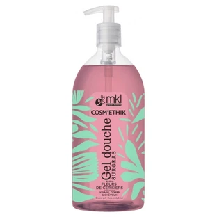 Gel de ducha MKL Green Nature Cosm'Ethik con aroma a flor de cerezo, 1 litro