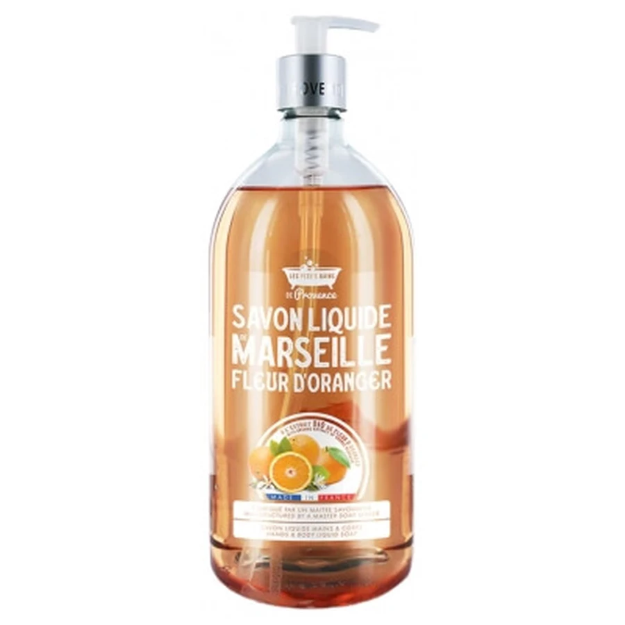 Les Petits Bains de Provence Savon de Marseille Fleur d'Oranger 1 L