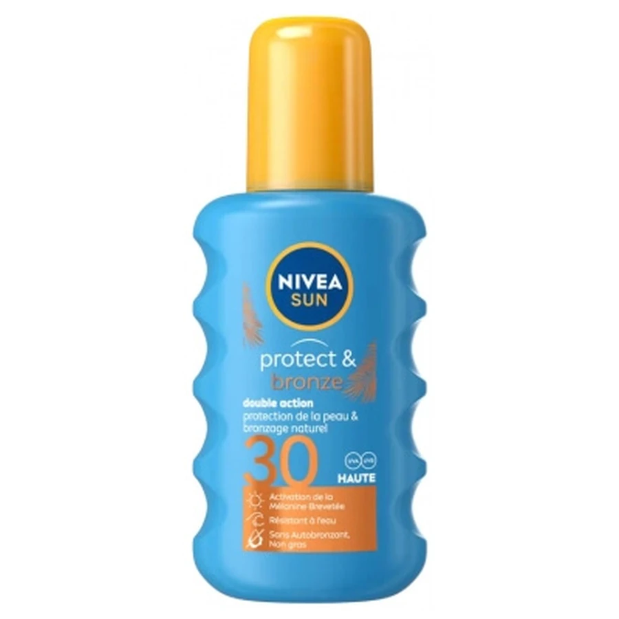 Nivea Sun Protect & Bronze Spray solar de doble acción SPF 30, 200 ml