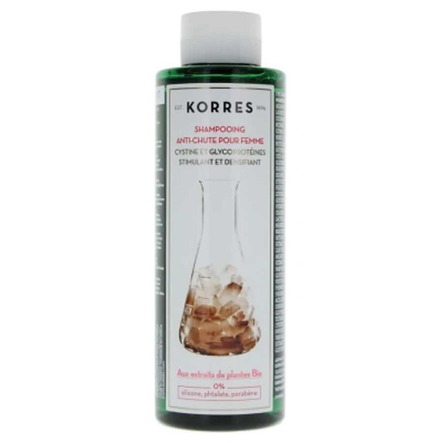 Korres shampoo tegen haaruitval voor vrouwen, 250 ml