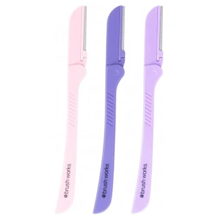 Brushworks Set van 3 opvouwbare wenkbrauwtrimmers