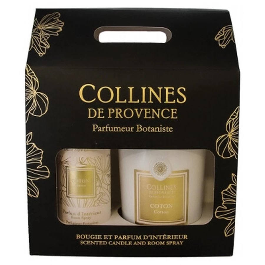 Collines de Provence-geurset voor thuis: 100 ml + 180 g katoenen kaars