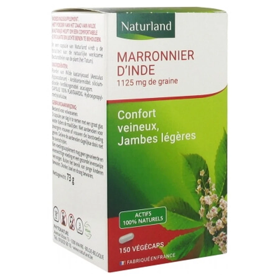 Naturland Castaño de indias 150 cápsulas vegetales