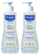 Agua limpiadora sin aclarado Mustela con aguacate, paquete de 2 (500 ml cada una)