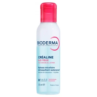 Bioderma Créaline H2O for Sensitive Eyes & Lips, Biphasic Micellar Water, 125 ml