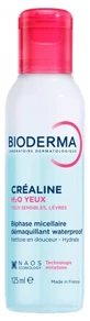 Bioderma Créaline H2O voor gevoelige ogen en lippen, bifasisch micellair water, 125 ml