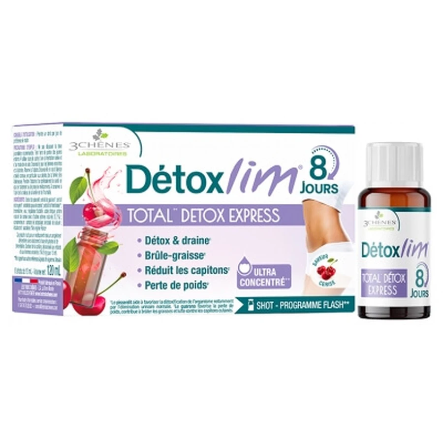 Les 3 Chênes Détoxlim Total Detox Express 8 Shots
