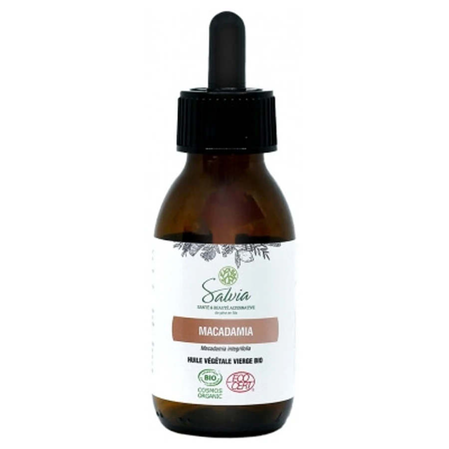 Salvia Nutrition Huile Végétale Vierge Macadamia Bio 100 ml