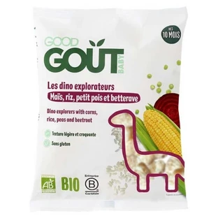 Good Goût Les Dino Explorateurs Maïs Riz Petits Pois et Betterave Bio 35 g