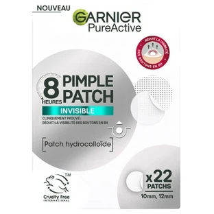 Garnier PureActive Invisible 8-Stunden-Pickelpflaster, 22 Pflaster