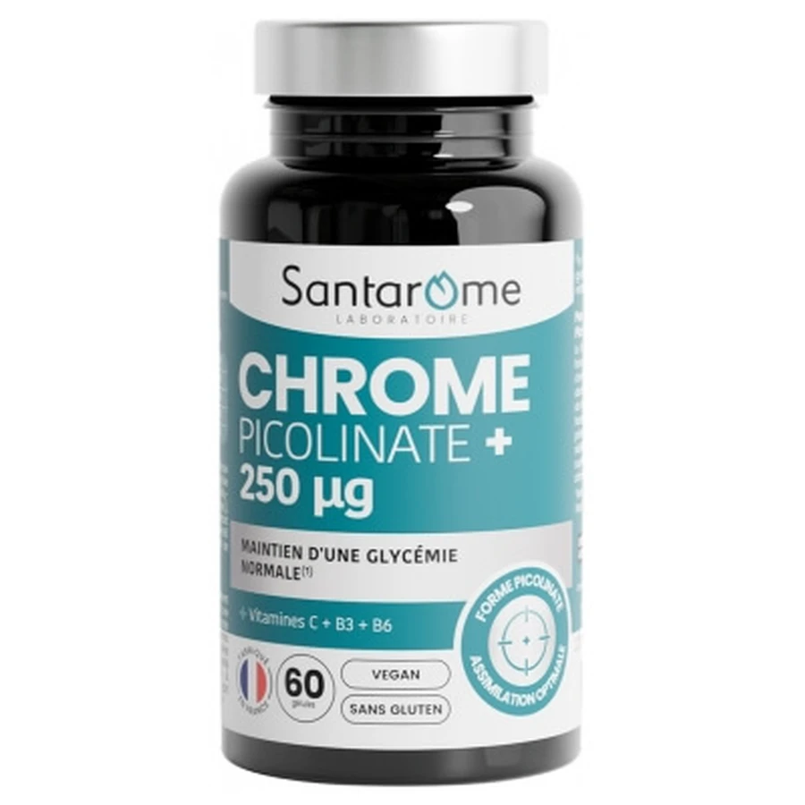 Santarome Chrome Picolinate+ 250 µg, 60 Capsules