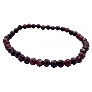 Natura Square Bracelet with Faceted Red Almandine Garnet
