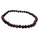 Natura Square Bracelet with Faceted Red Almandine Garnet
