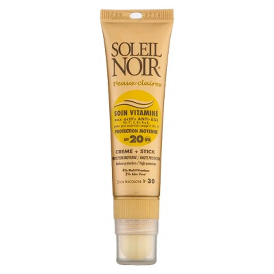 Soleil Noir Vitamineverrijkte Crème SPF 20, 20 ml + Stick SPF 30, 2 g