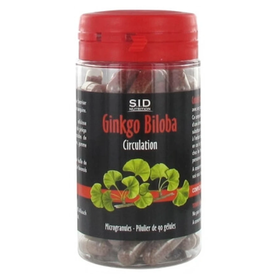 S.I.D Nutrition Circulation Ginkgo Biloba 90 Capsules