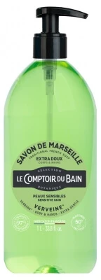 Le Comptoir du Bain Marseille Soap with Verbena, 1 L