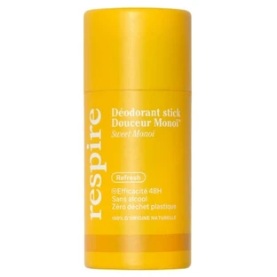 Respire Monoï Milde Deodorantstick, biologisch, 50 g, kartonnen doosje