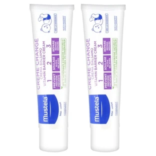Crema para la dermatitis del pañal Mustela 1 2 3, paquete de 2 (100 ml cada una)