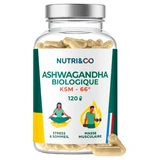Nutri&Co Biologische Ashwagandha KSM-66, 120 capsules