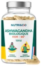 Ashwagandha KSM-66 ecológica de Nutri&amp;Co, 120 cápsulas