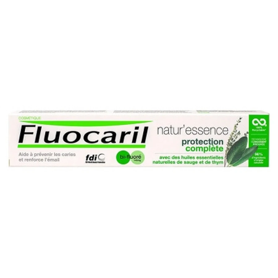 Fluocaril Natur'Essence Tandpasta met dubbele fluoride voor volledige bescherming 75 ml